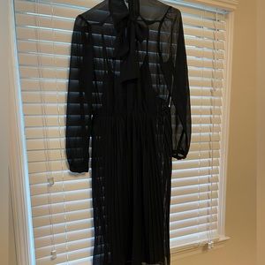Black midi dress